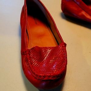 Womens leather driving moccasins.